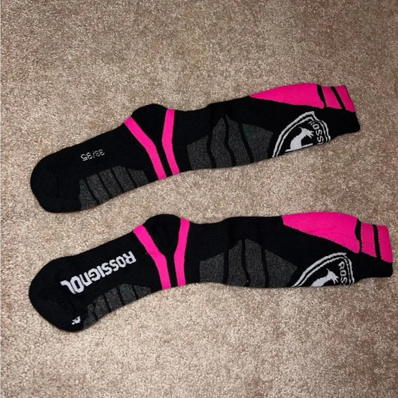 New bundle 2 pairs Rossignol WOMEN'S PREMIUM WOOL SKI SOCKS jr sz XXS size 2-3.5 - Picture 5 of 8